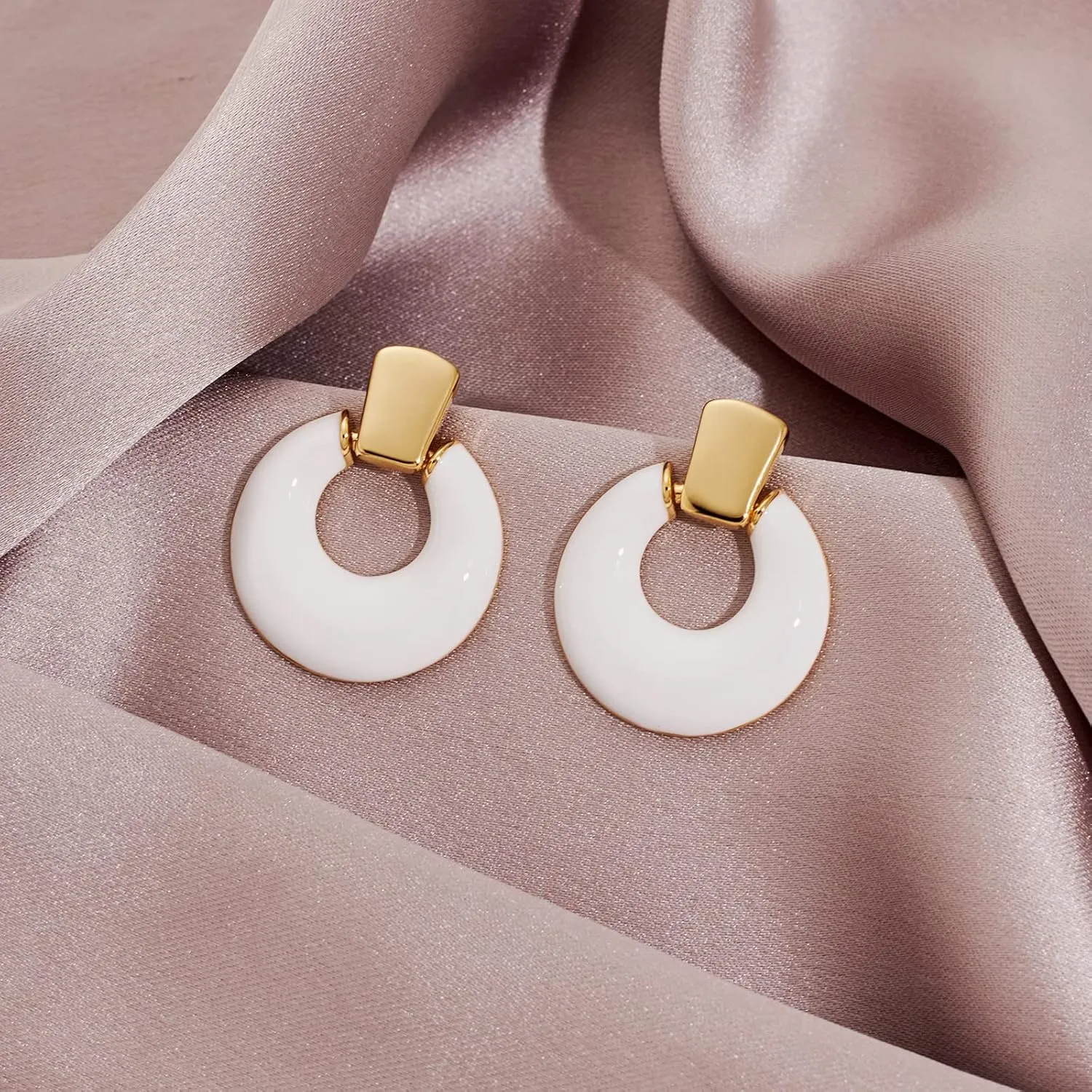 Gold Silver Hoop Dangle Earrings For Women Statement Retro Earrings Multiple Styles Jewelry for Birthday Party Jewelry