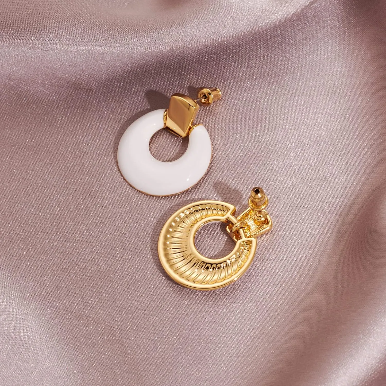 Gold Silver Hoop Dangle Earrings For Women Statement Retro Earrings Multiple Styles Jewelry for Birthday Party Jewelry