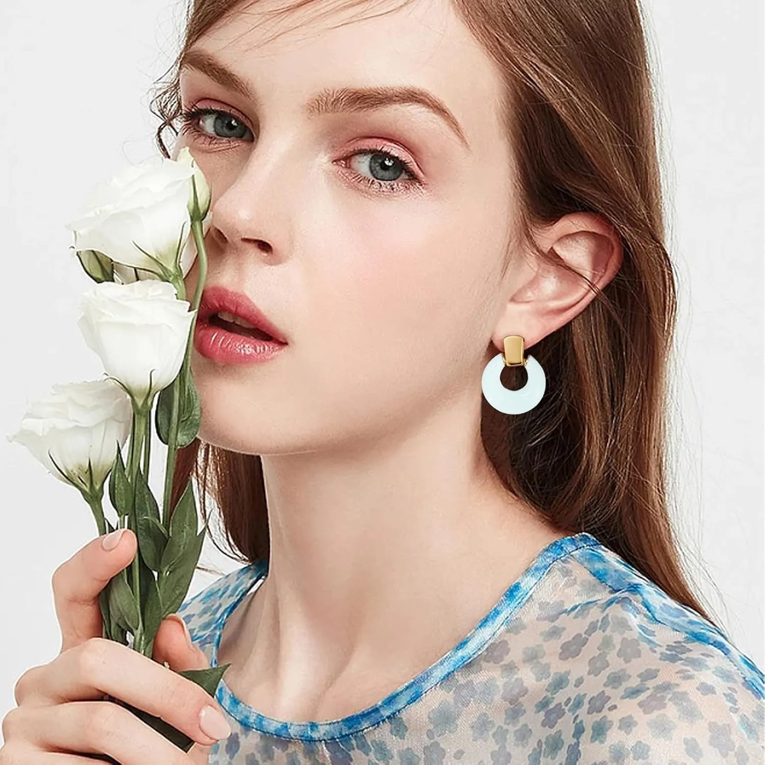 Gold Silver Hoop Dangle Earrings For Women Statement Retro Earrings Multiple Styles Jewelry for Birthday Party Jewelry