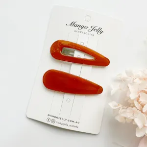 Large classic autumn snaps - deep orange