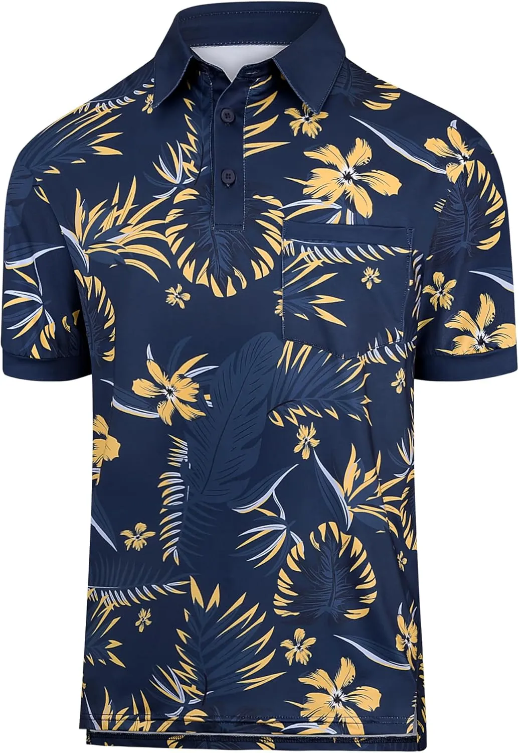 LURANEE Men's Polo Shirts Short Sleeve Dry Fit Performance Golf Shirts Moisture Wicking Mens Polo T-Shirts