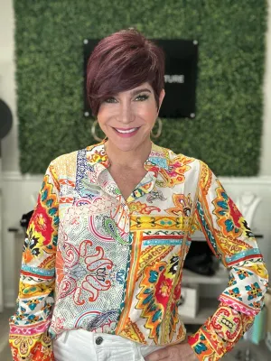 Pucci Paisley Button Down Gorgeous Blouse
