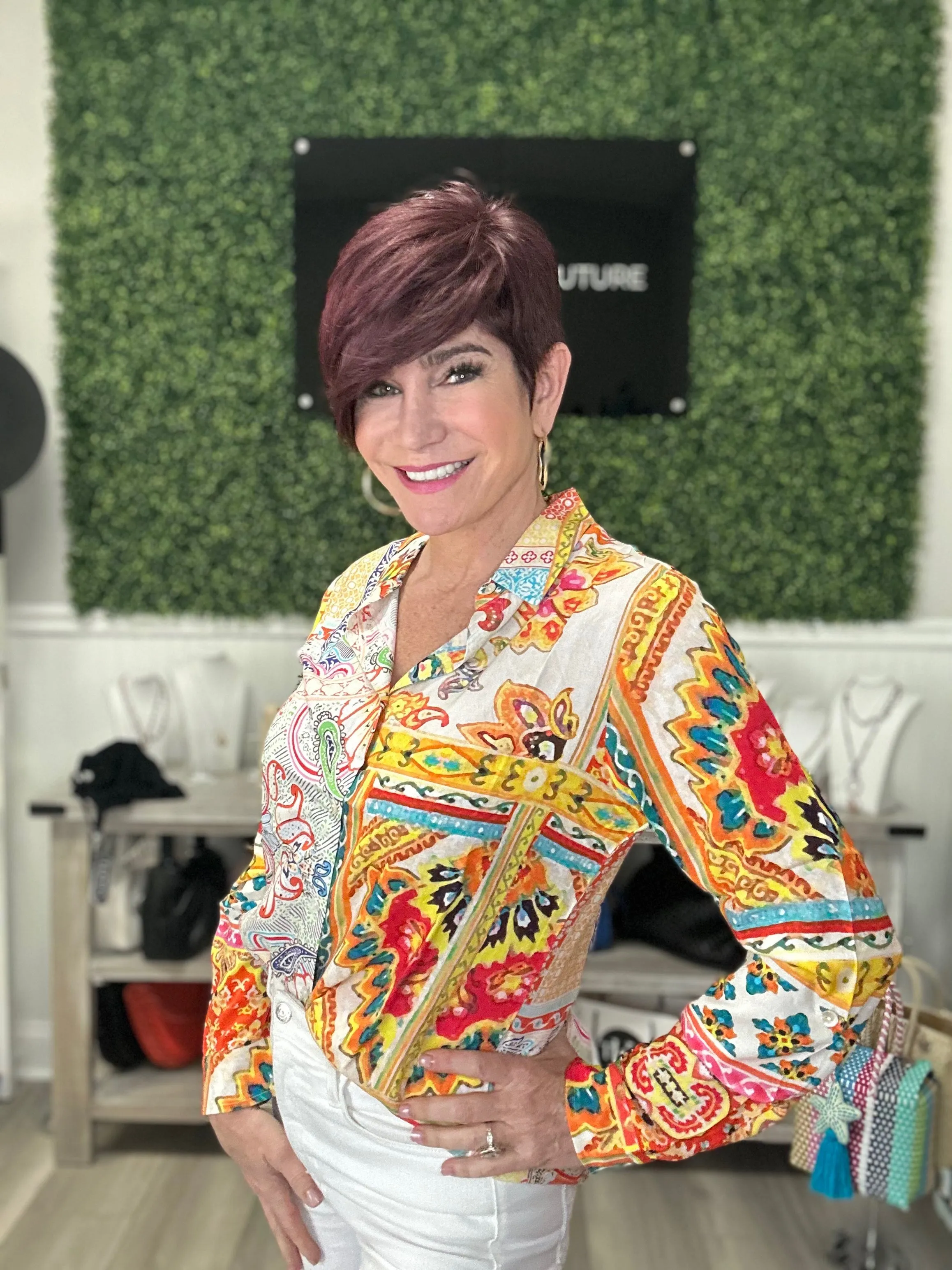 Pucci Paisley Button Down Gorgeous Blouse