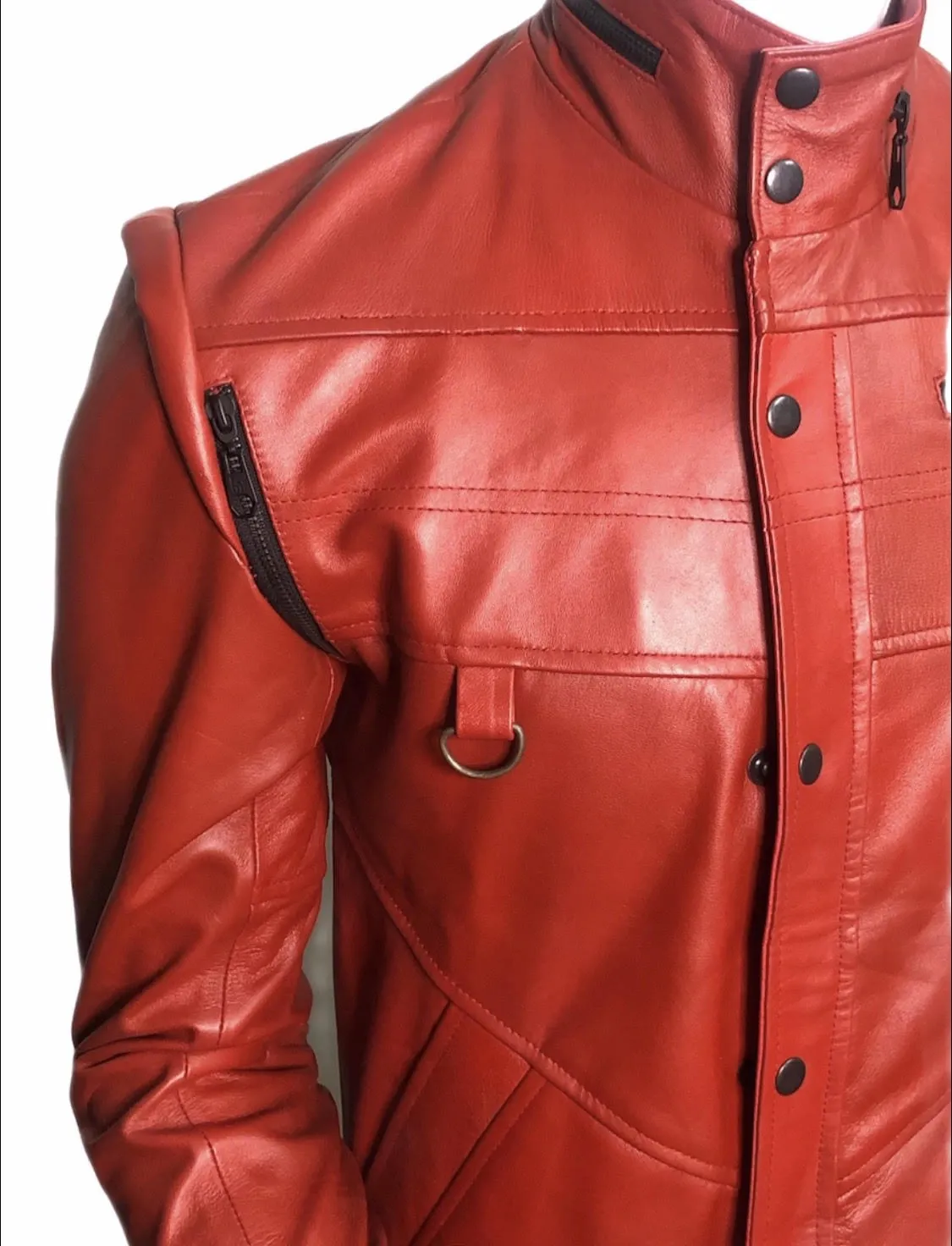 Red Cobra Distressed Leather Jacket