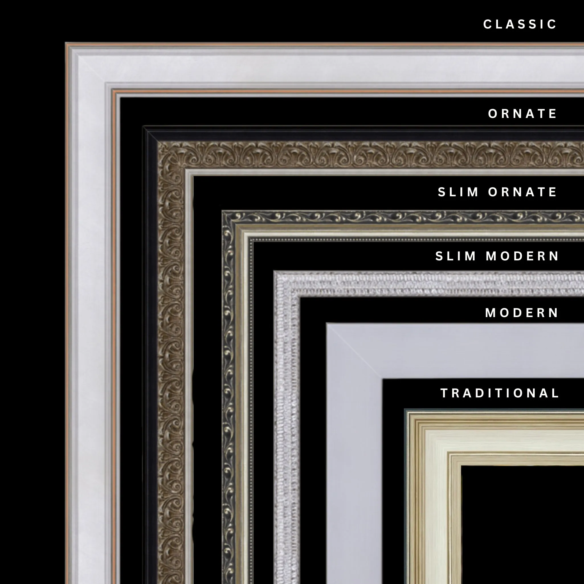 Silver 17x27 Picture Frame Ornate Traditional Classic Antique