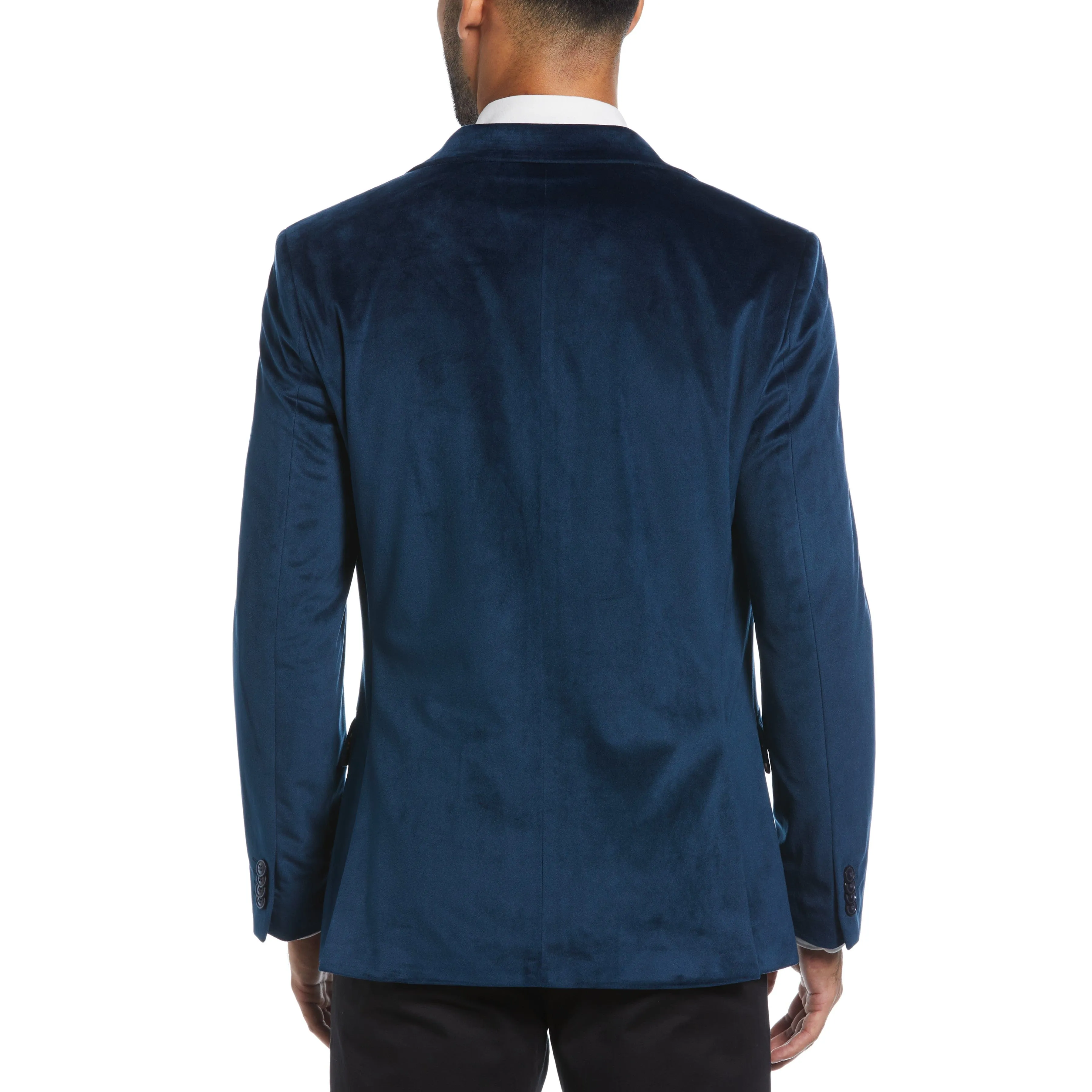 Slim Fit Blue Velvet Sport Coat